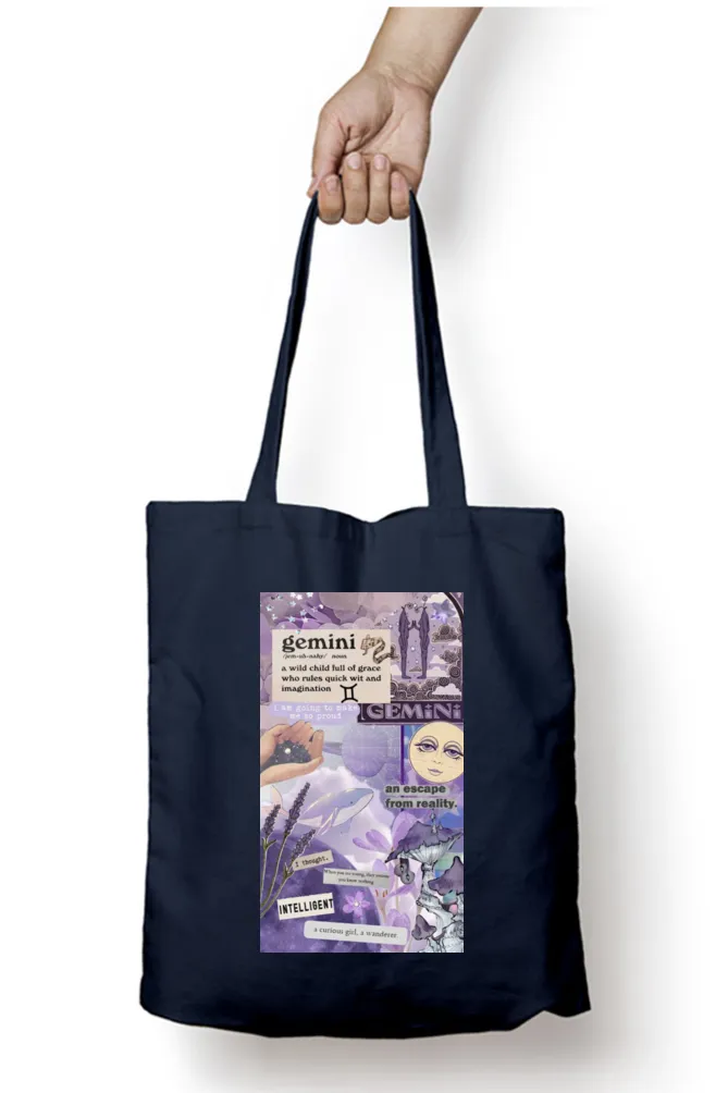 Gemini Zodiac Tote Bag