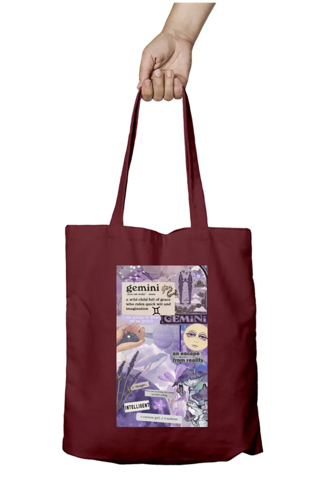 Gemini Zodiac Tote Bag