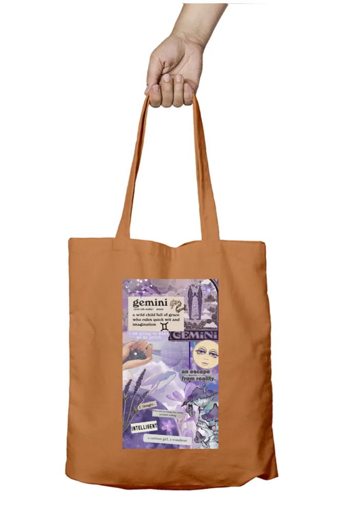 Gemini Zodiac Tote Bag