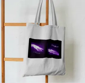 Glow Hands Abstract Tote Bag