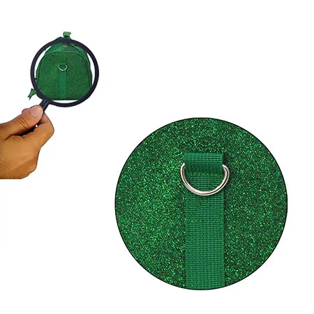 Green Mini Glitter NGIL Duffel Bag