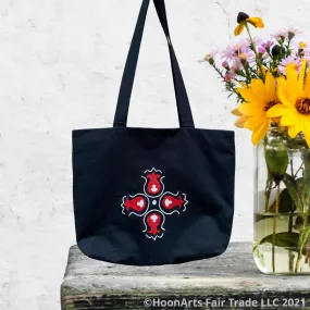 Hand Embroidered "Pomegranate" Tote Bag