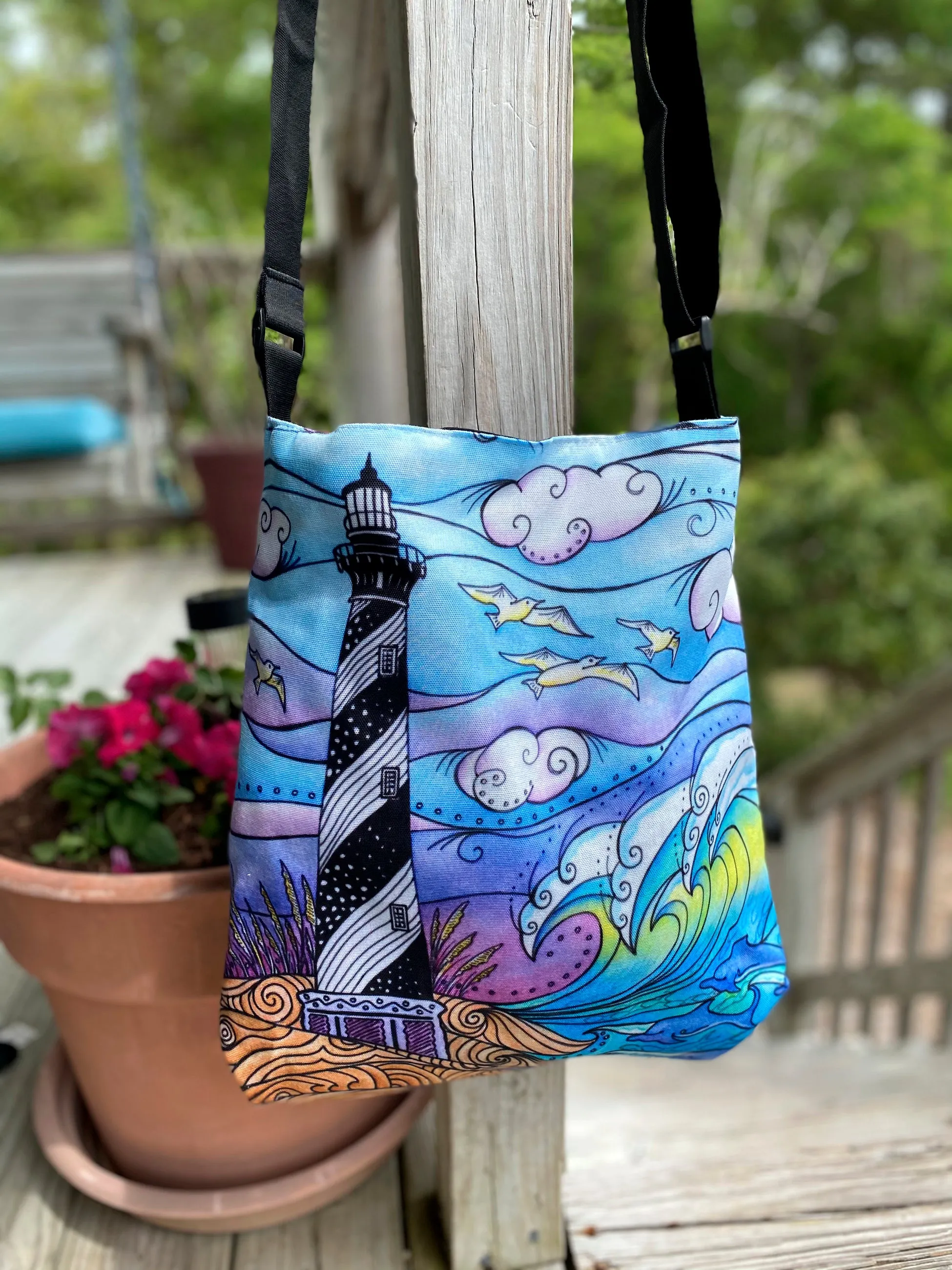 Hatteras Waves Tote Beach Bag