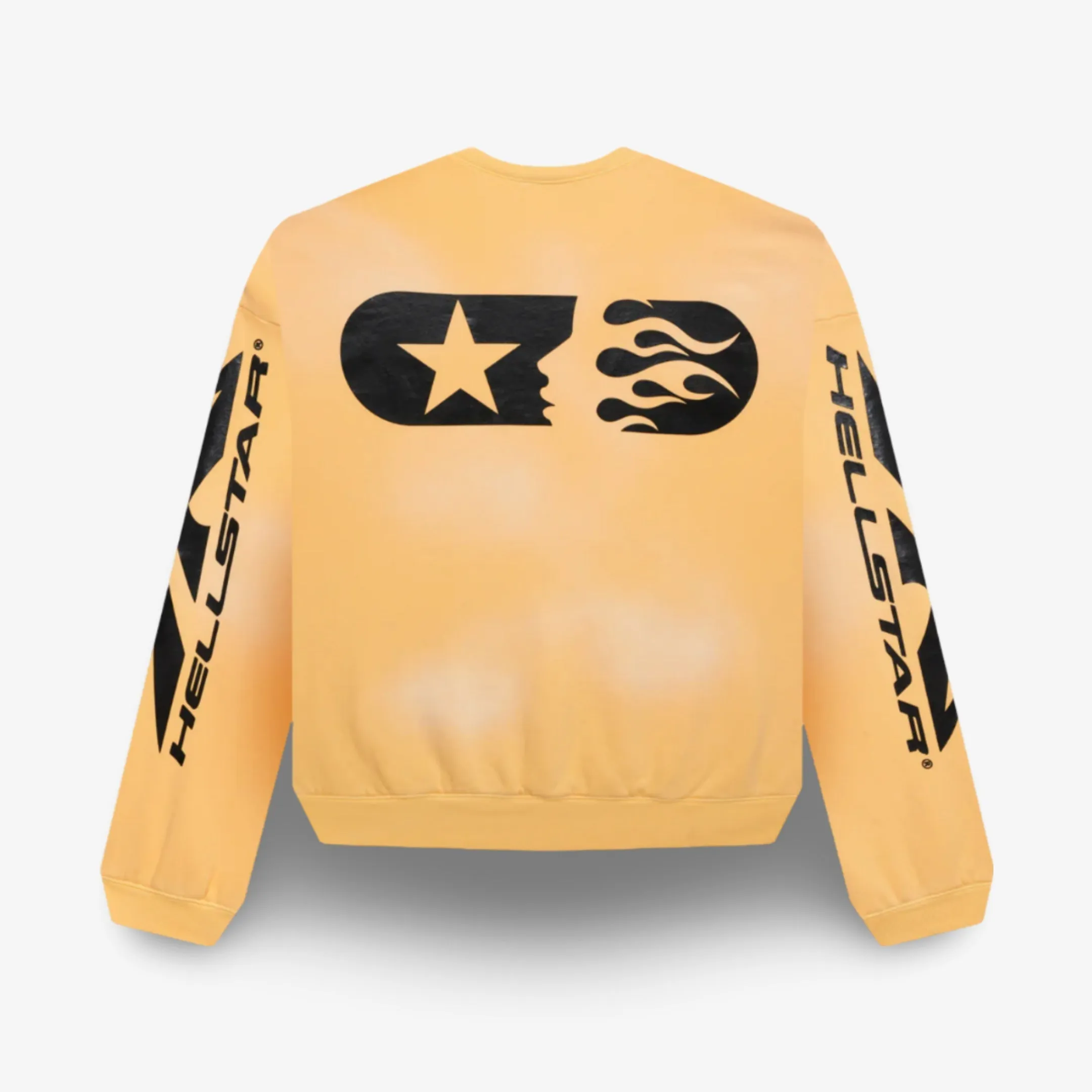 Hellstar Sports Crewneck Washed Yellow SS24