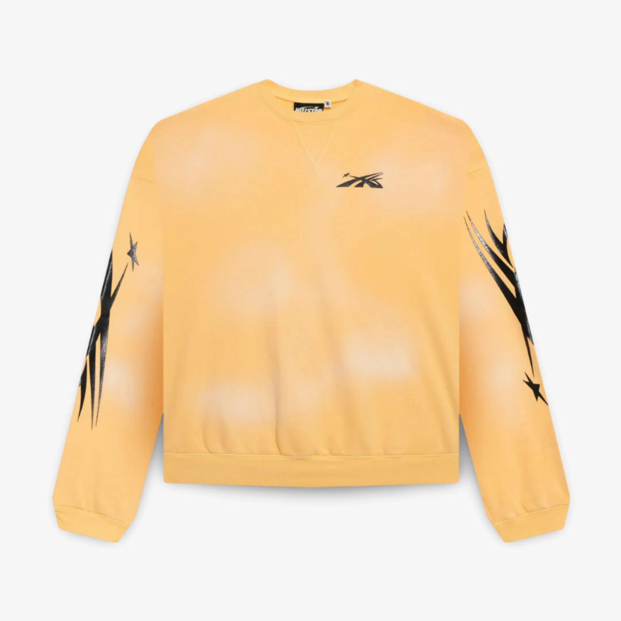 Hellstar Sports Crewneck Washed Yellow SS24