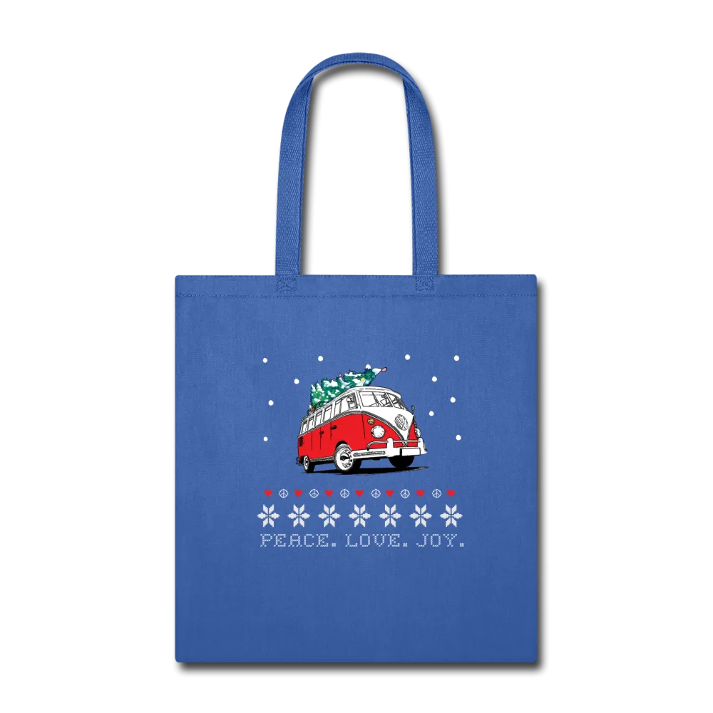 Hippie Van Holiday Tote Bag