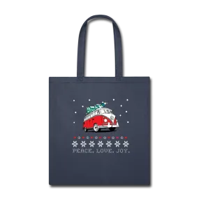 Hippie Van Holiday Tote Bag