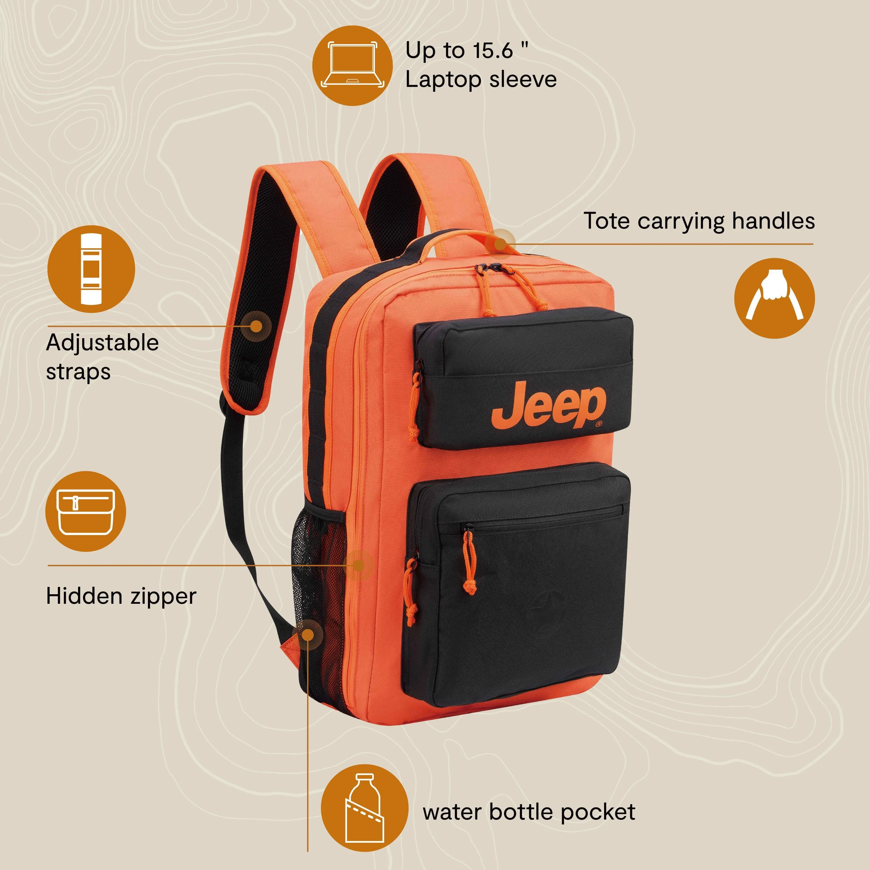 JS015B -  Multi-Purpose Laptop Backpack