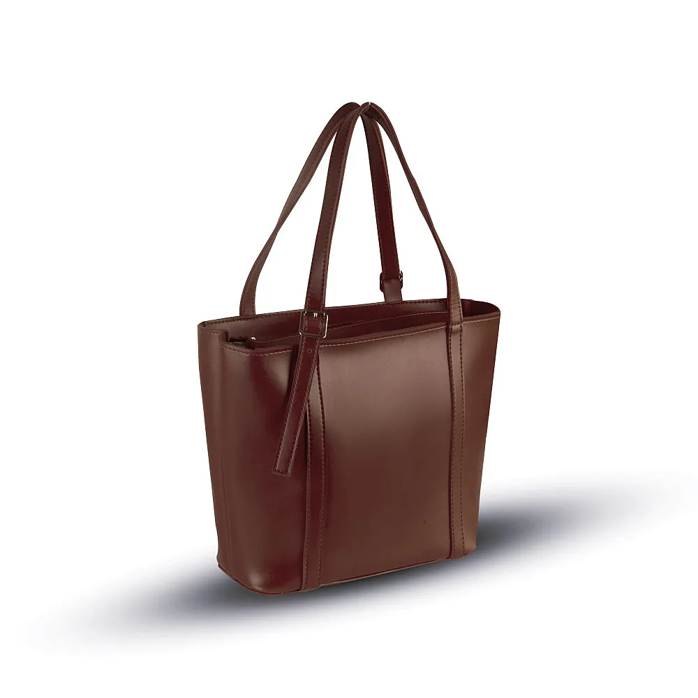 JUNE CHOCO BROWN TOTE BAG