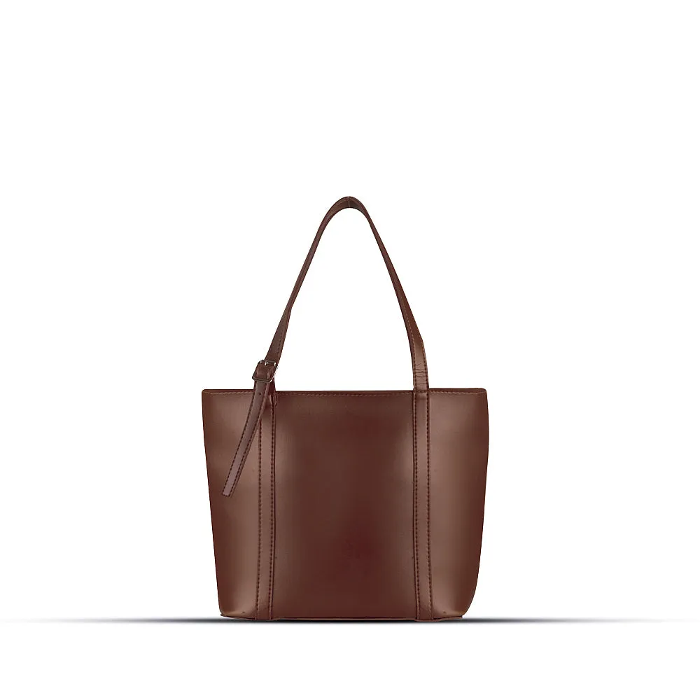 JUNE CHOCO BROWN TOTE BAG