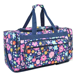 Lilac Floral NGIL Canvas 23" Duffle Bag