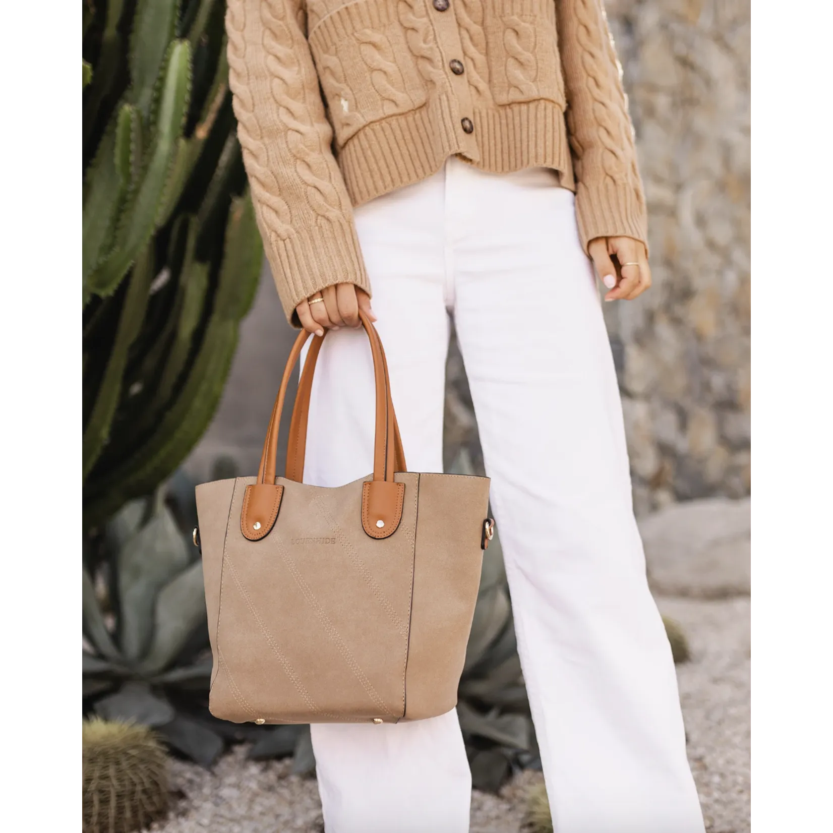 Louenhide - Sadie Suede Tote Bag