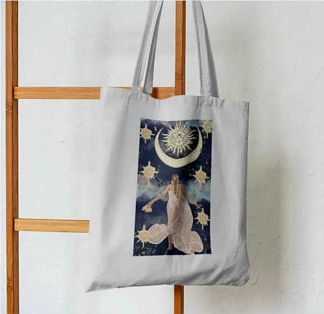 Lunar Abstract Tote Bag