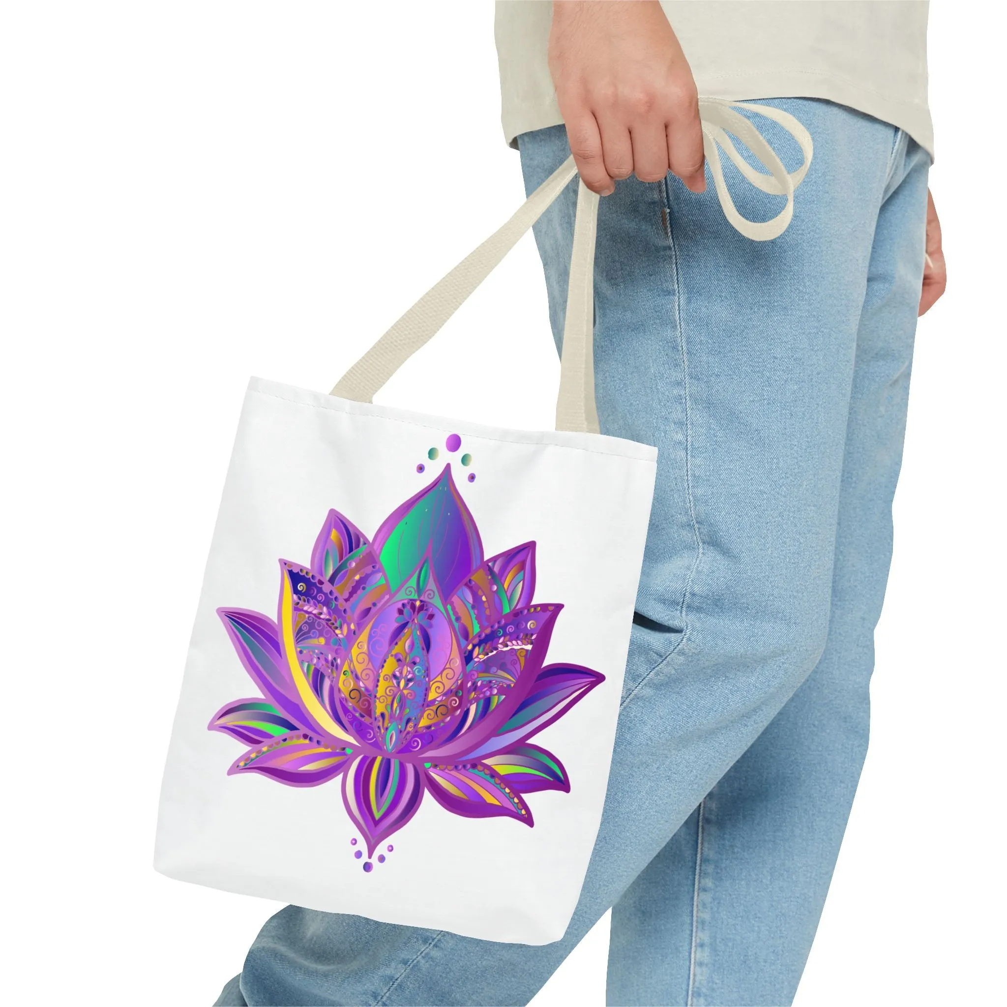 Mandala Lotus Tote Bag