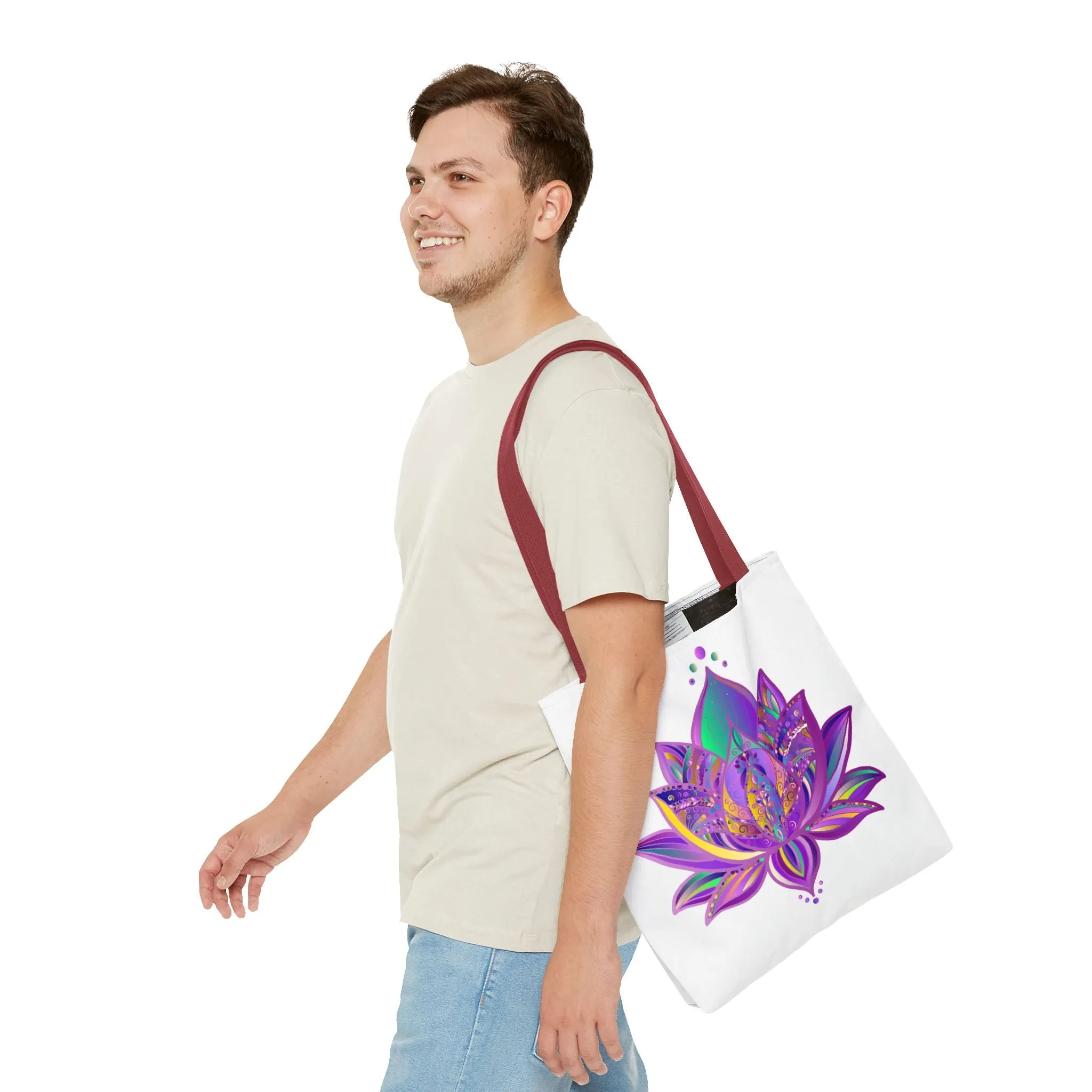 Mandala Lotus Tote Bag