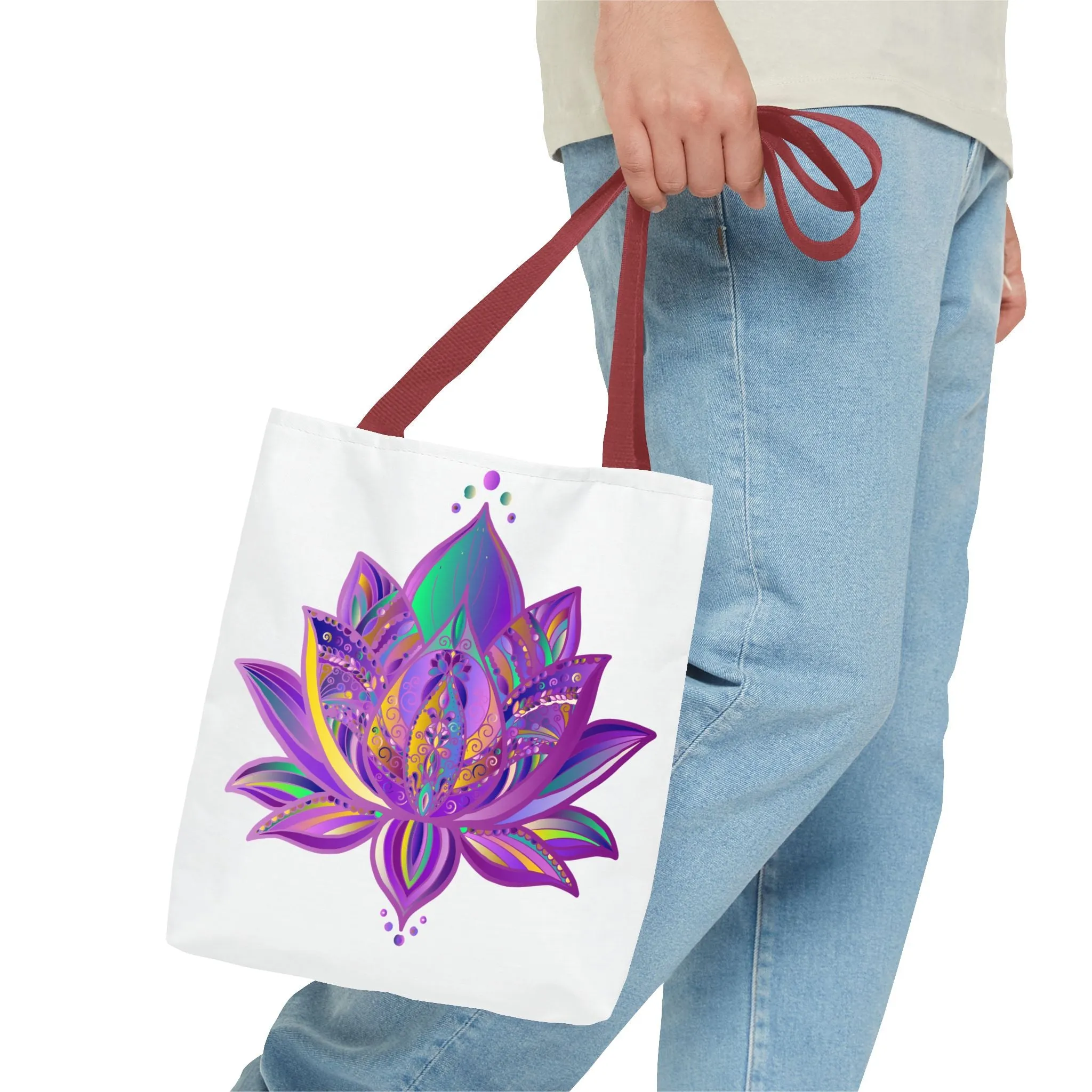 Mandala Lotus Tote Bag