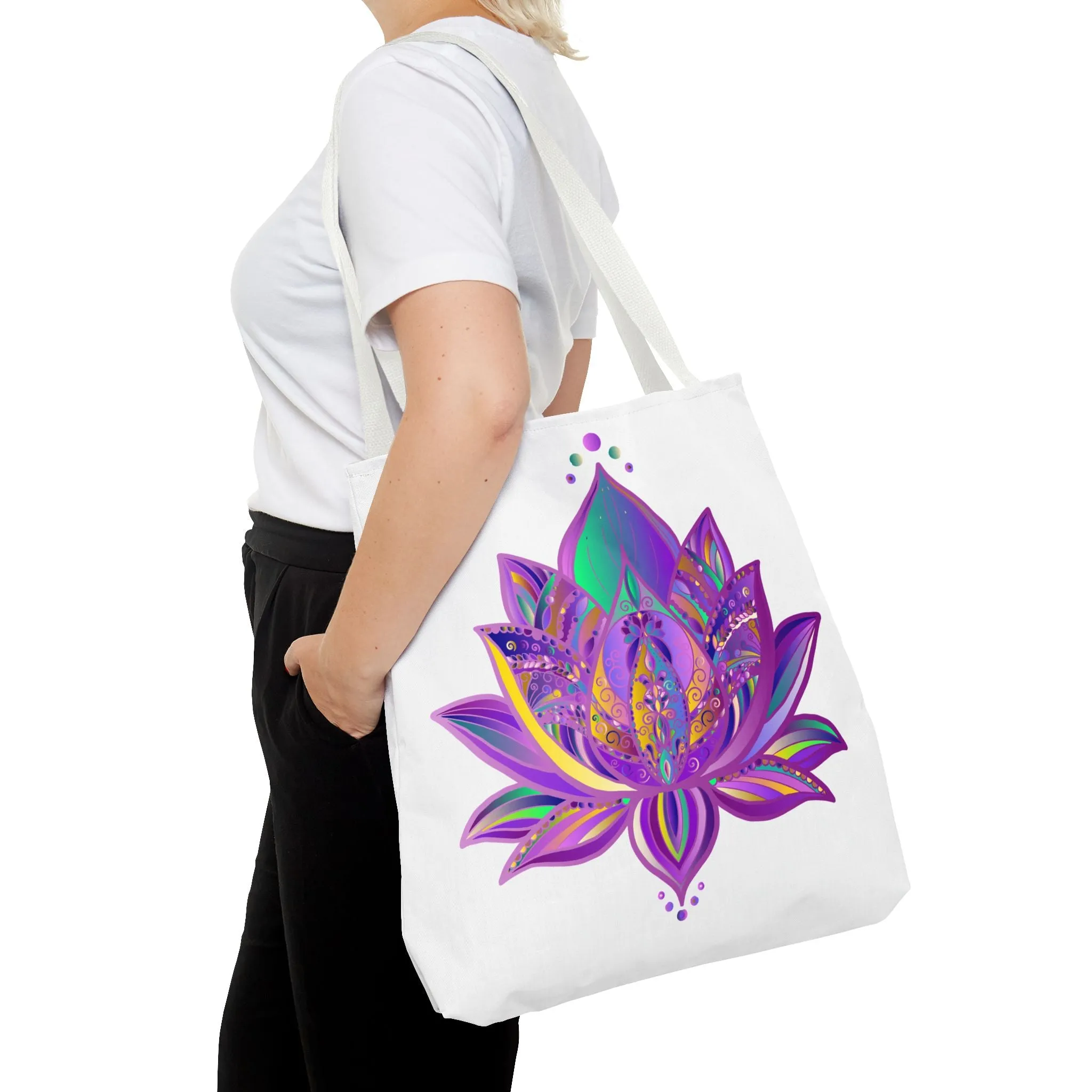 Mandala Lotus Tote Bag