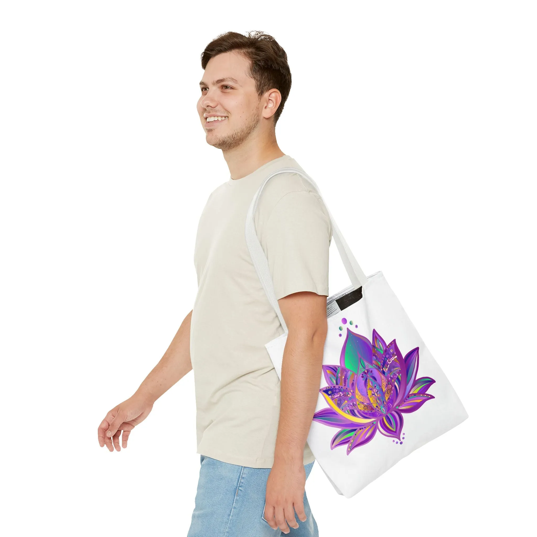 Mandala Lotus Tote Bag