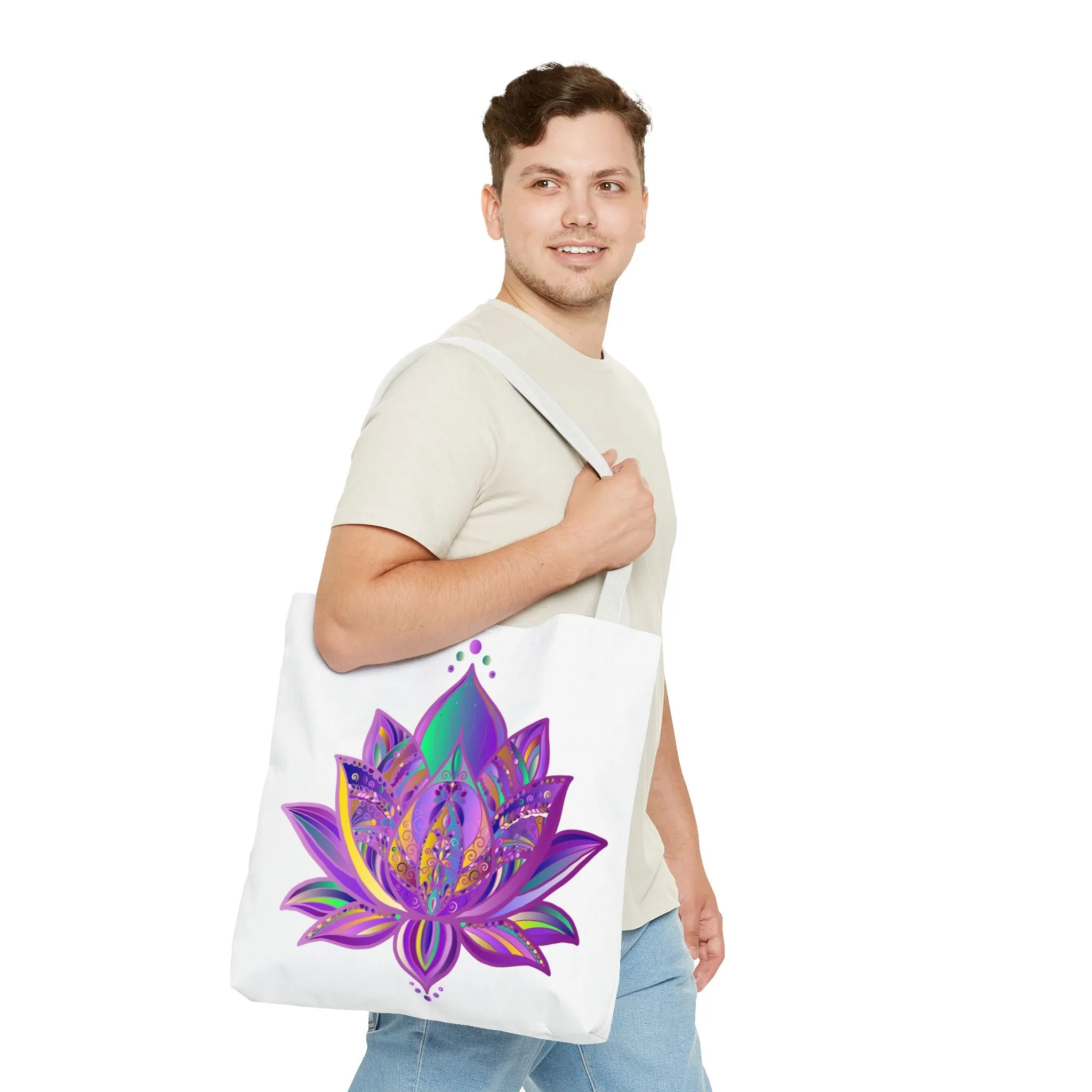 Mandala Lotus Tote Bag