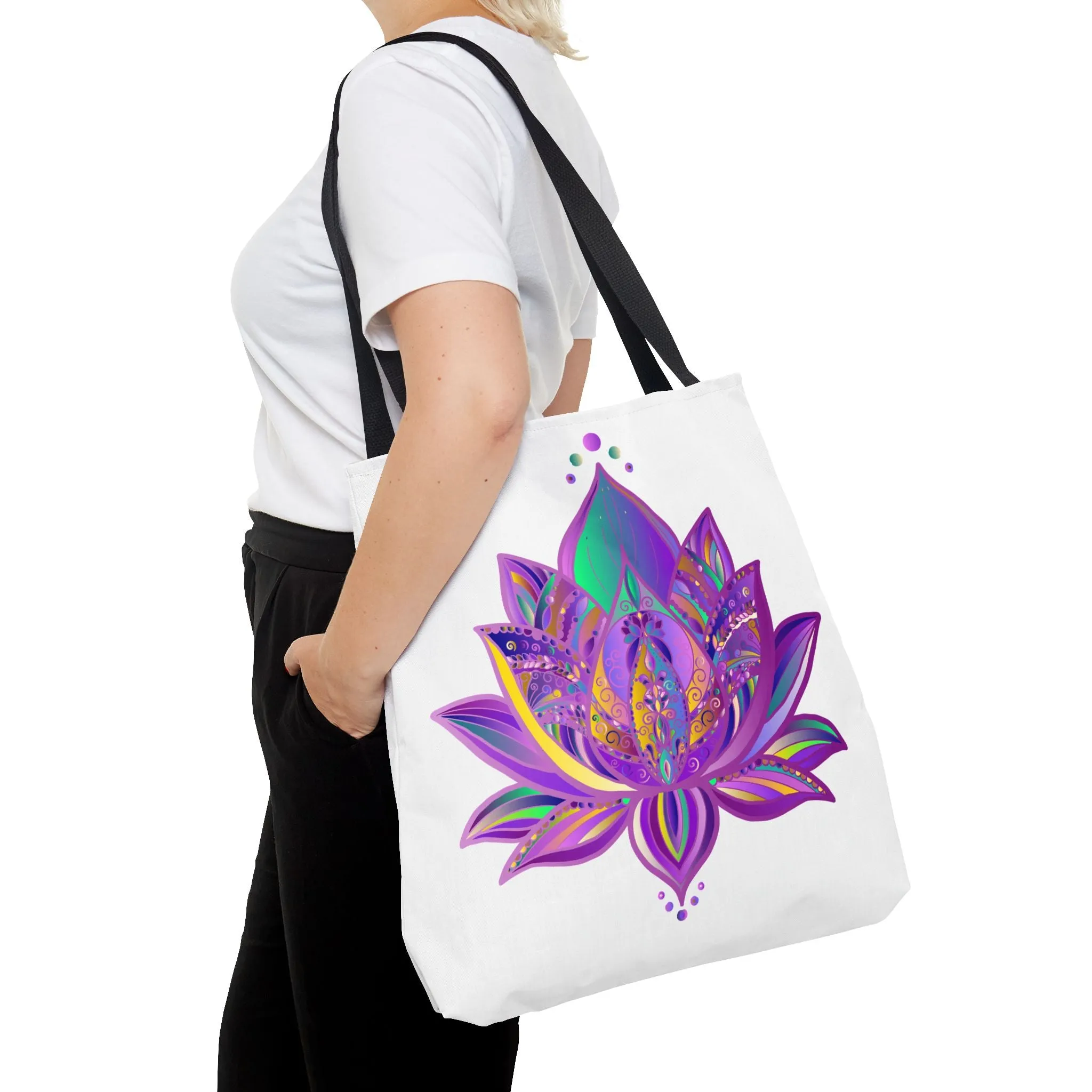 Mandala Lotus Tote Bag