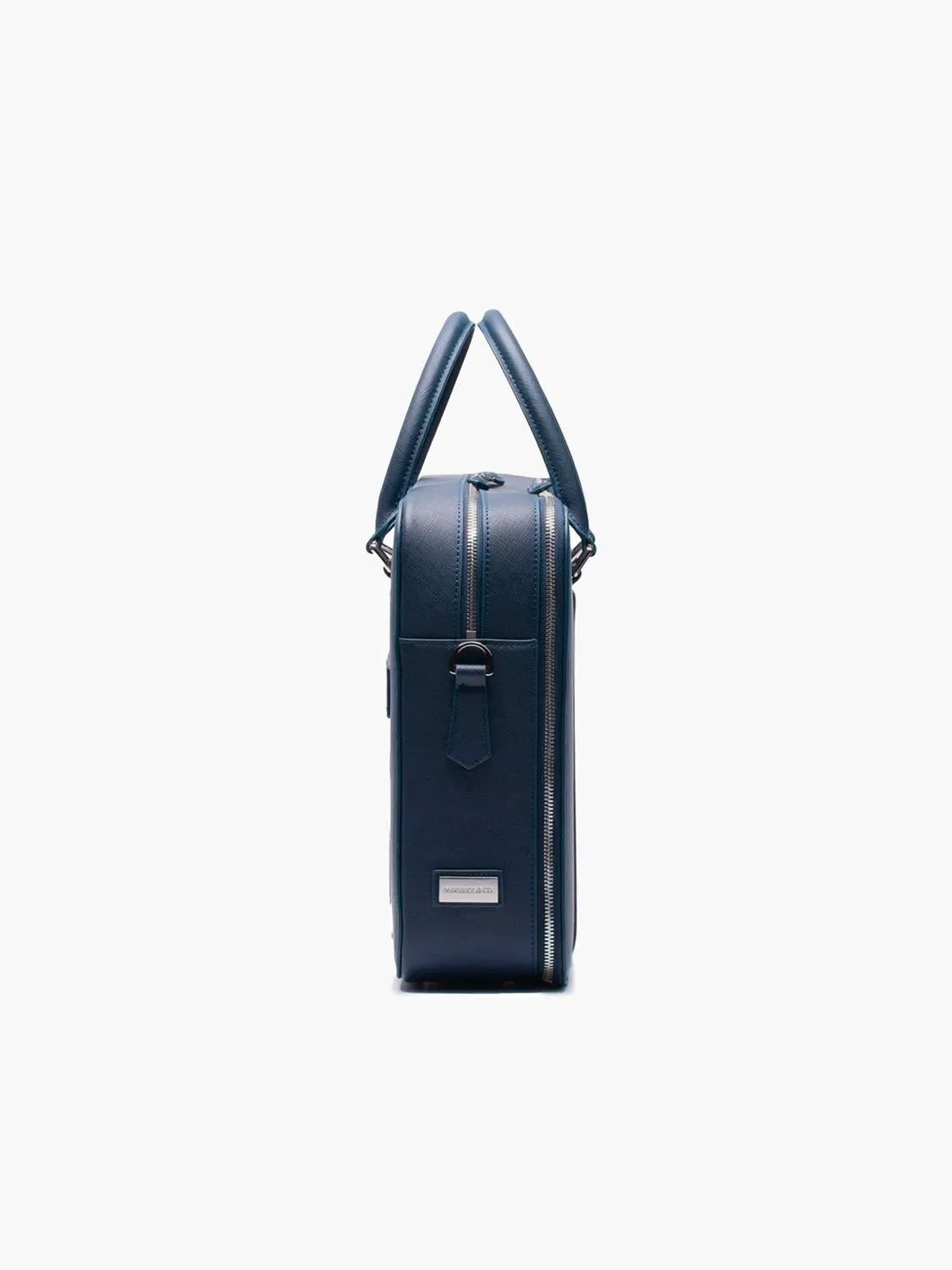 Manhattan Double-Zip Leather Briefcase