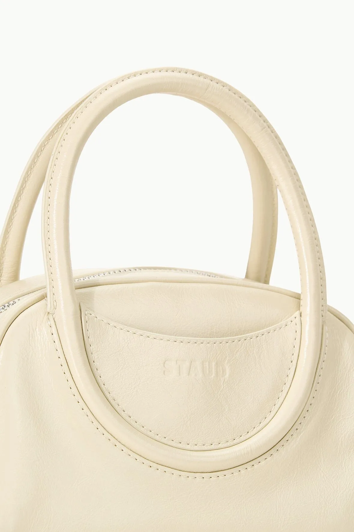 MAUDE MINI BOWLER BAG | CREAM