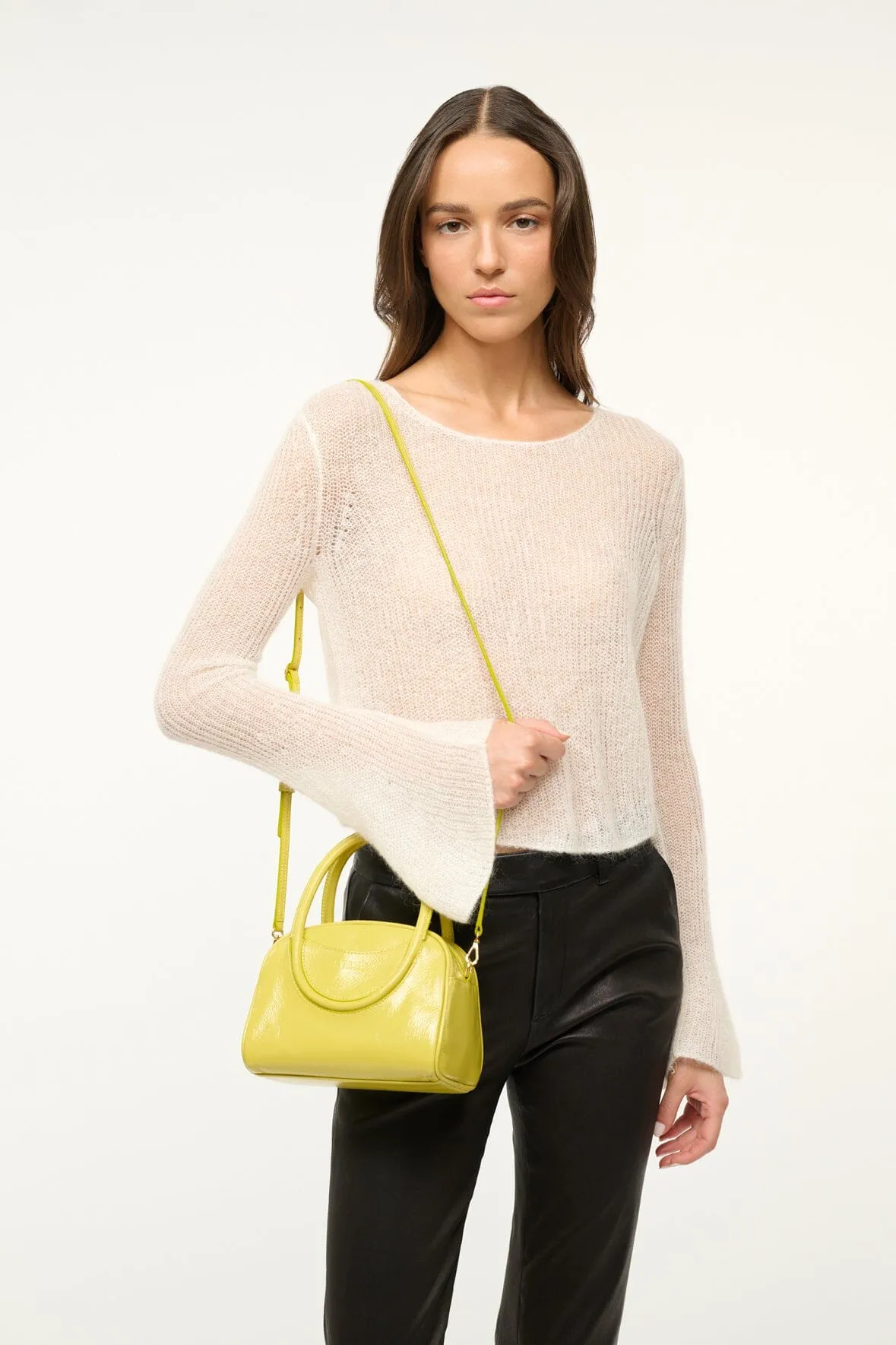 MAUDE MINI BOWLER BAG | PEAR