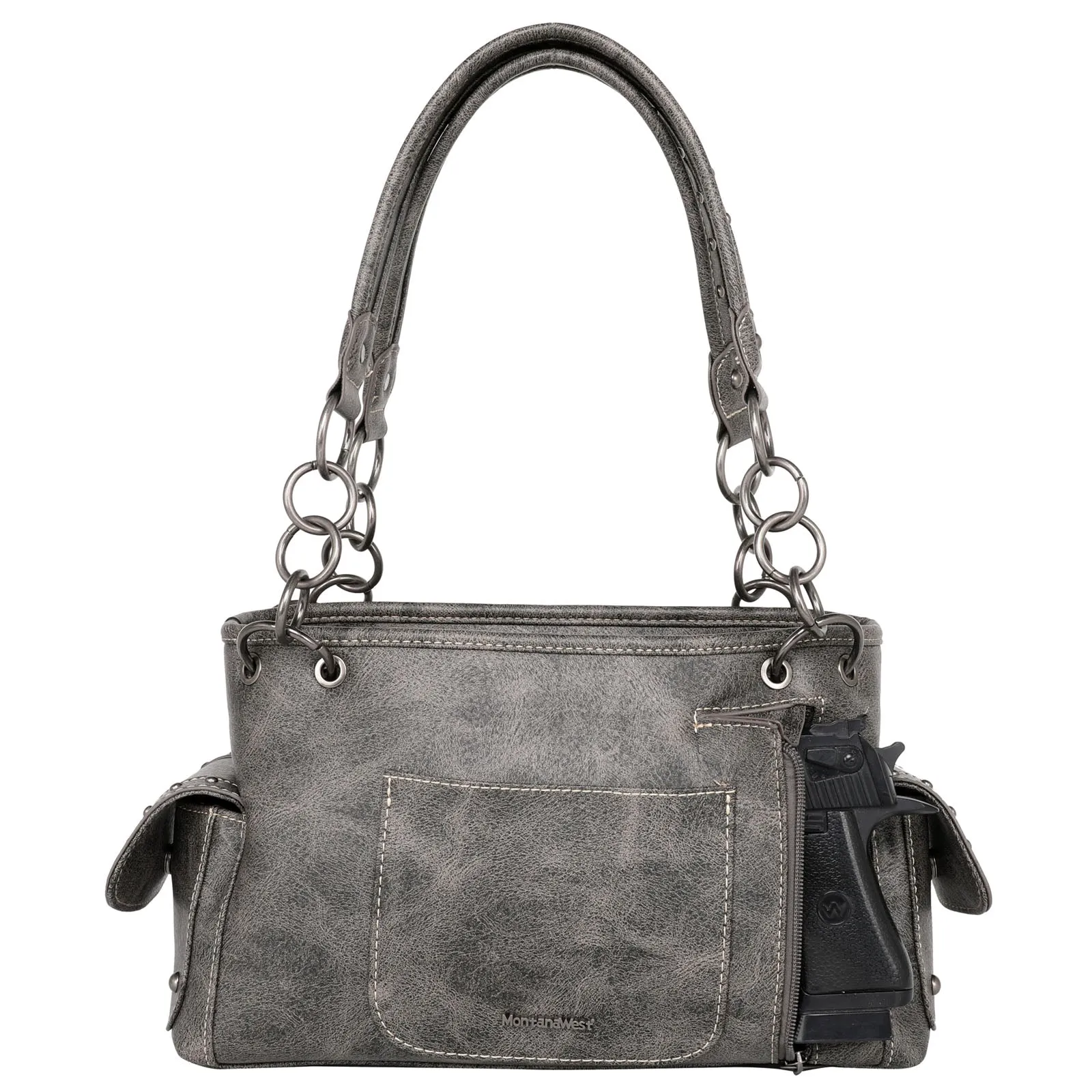 Montana West Thunderbird Aztec Studded Satchel Bag