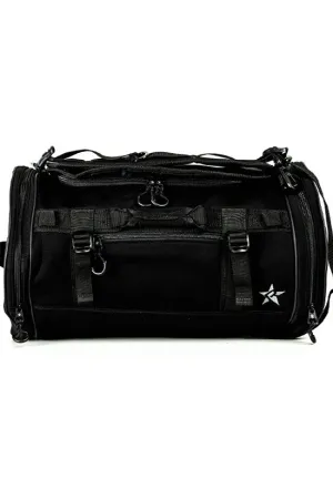 Neoprene in Black Rebel Round Duffle Backpack