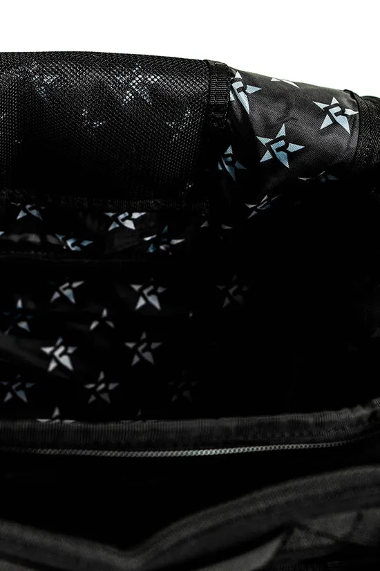 Neoprene in Black Rebel Round Duffle Backpack