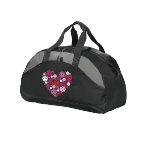 Pickelball Heart | Pickleball Sports Duffel | Medium Size Court Bag