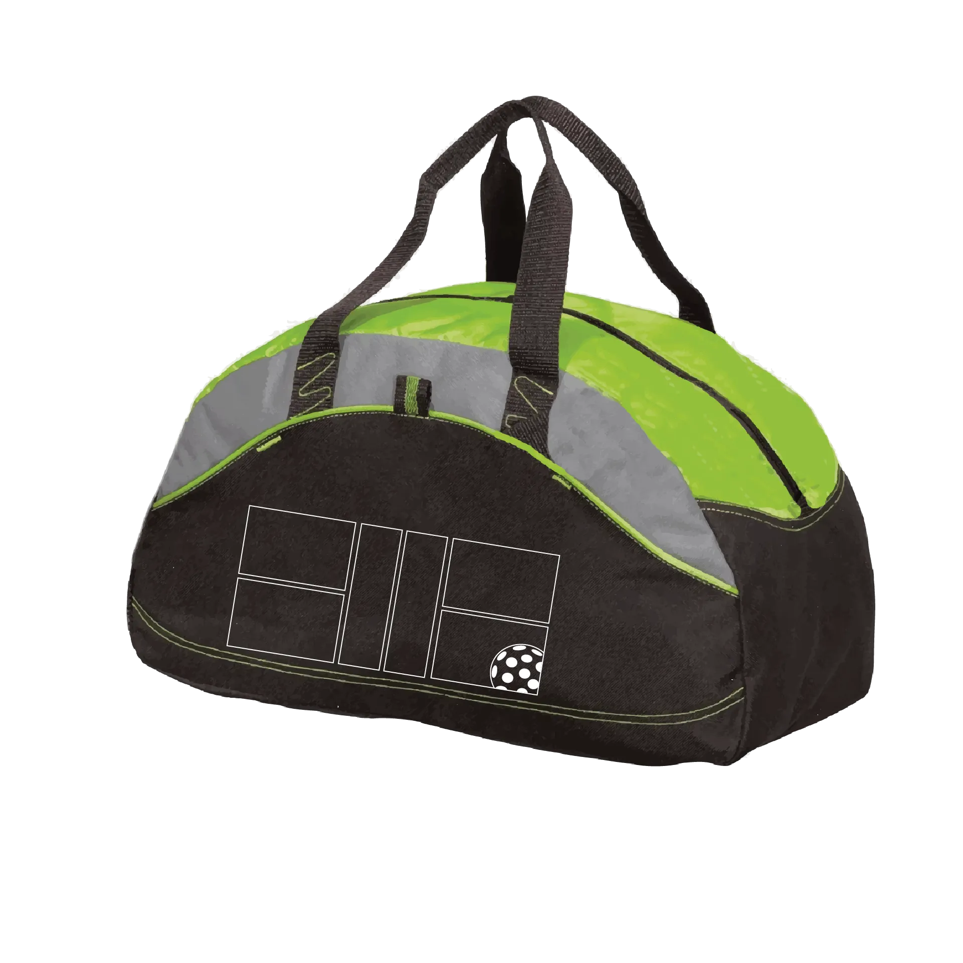 Pickleball Court with Pickleball | Pickleball Sports Duffel | Medium Size Court Bag