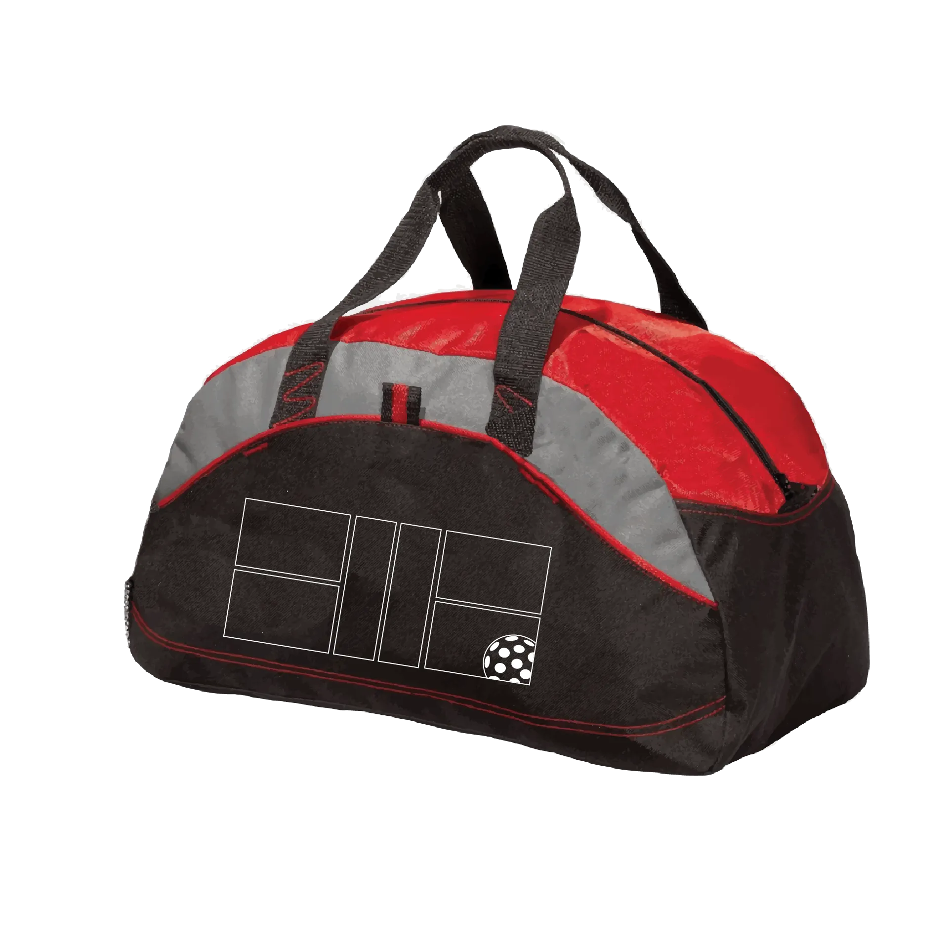 Pickleball Court with Pickleball | Pickleball Sports Duffel | Medium Size Court Bag