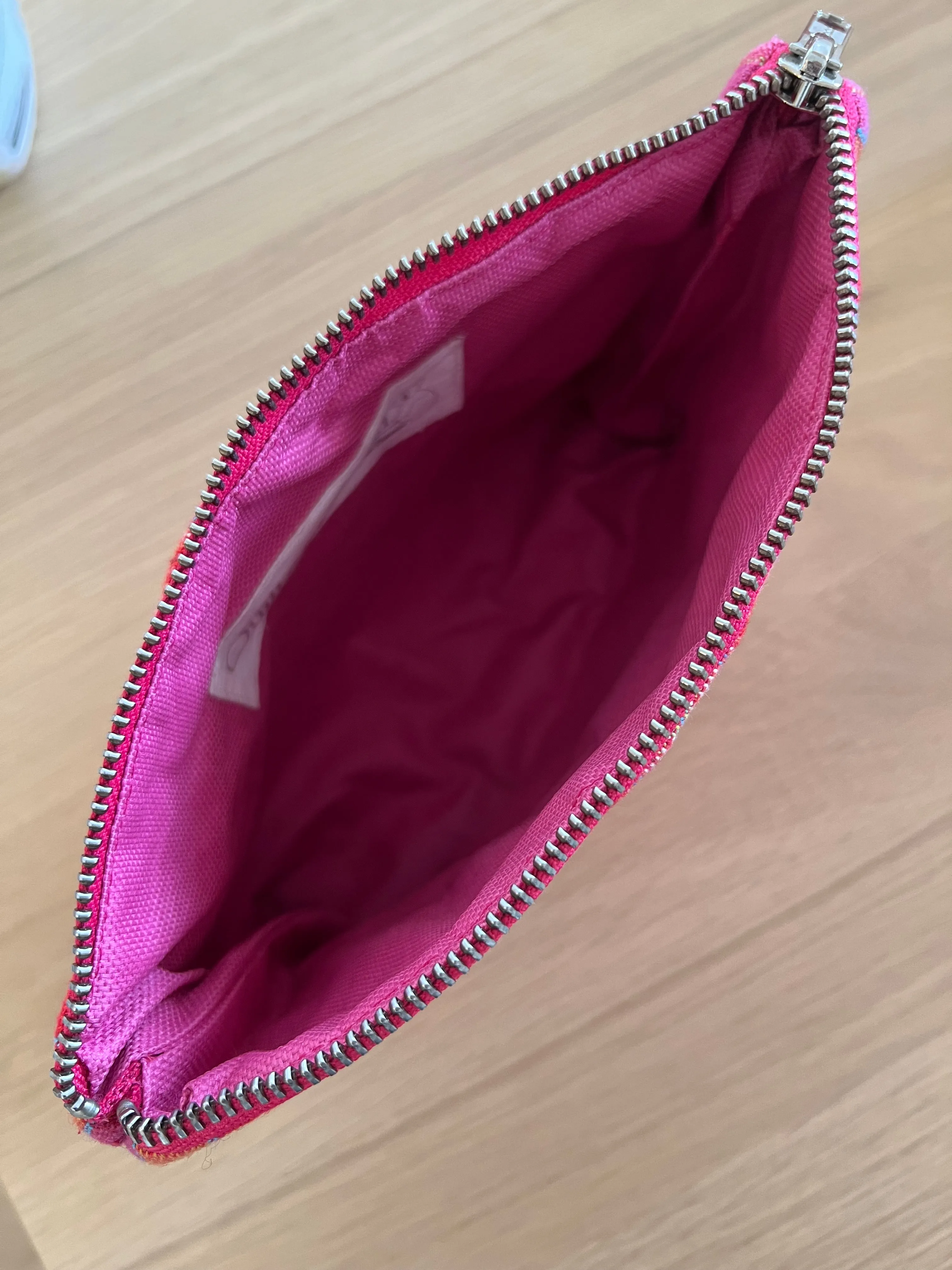 PINK Happy Stripe Makeup Bag