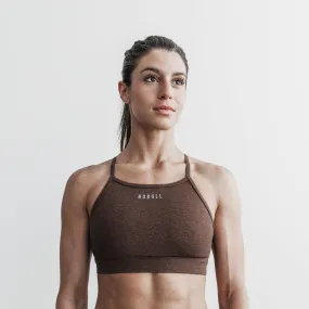 Plush Heather High-Neck Sports Bra