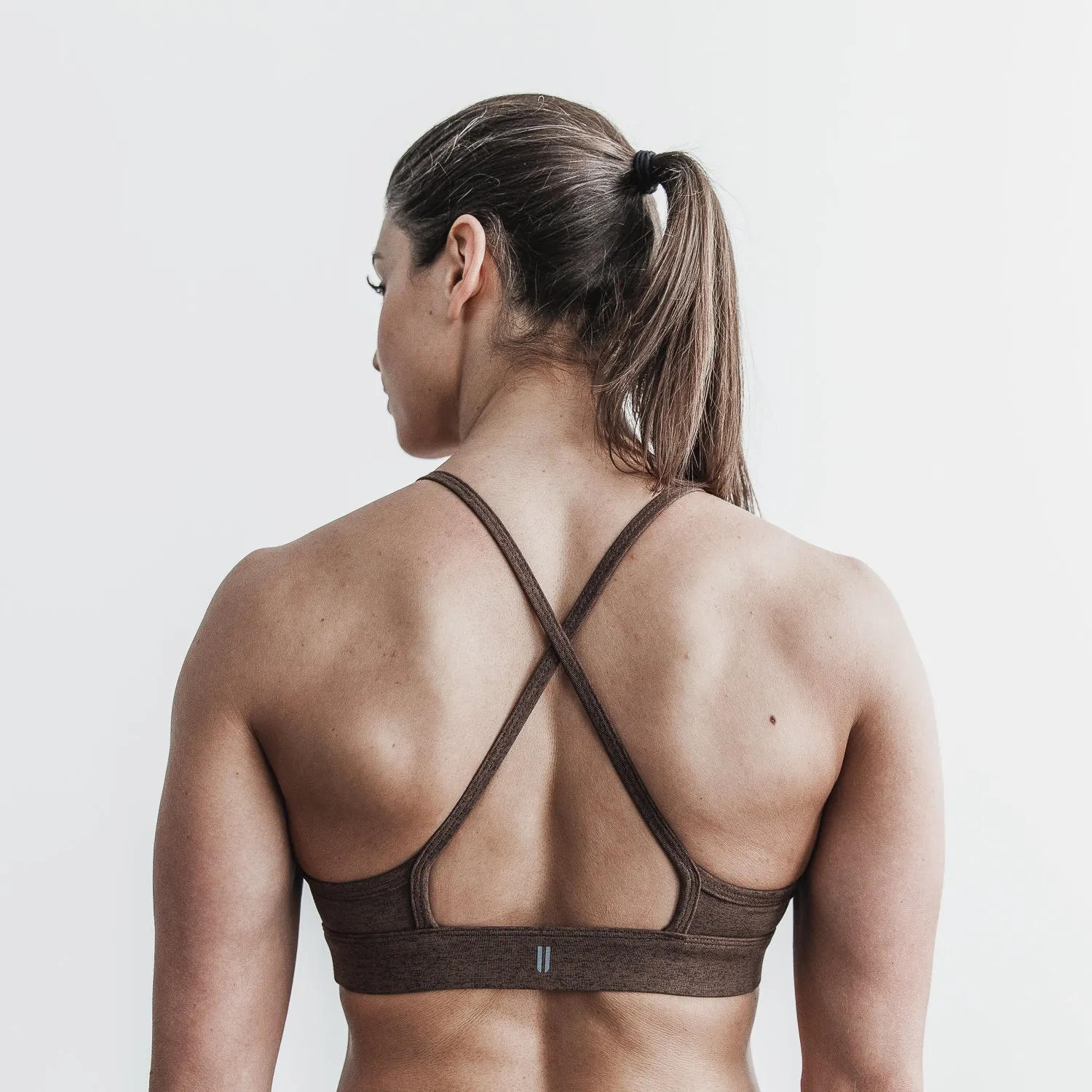 Plush Heather High-Neck Sports Bra