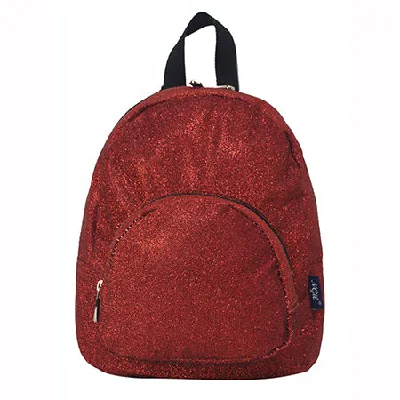 Red Glitter NGIL Mini Backpack