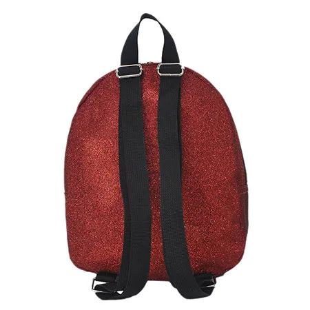 Red Glitter NGIL Mini Backpack