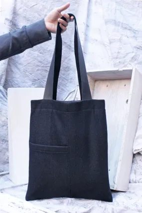 REVERSIBLE TOTE BAG - ONYX CHARCOAL