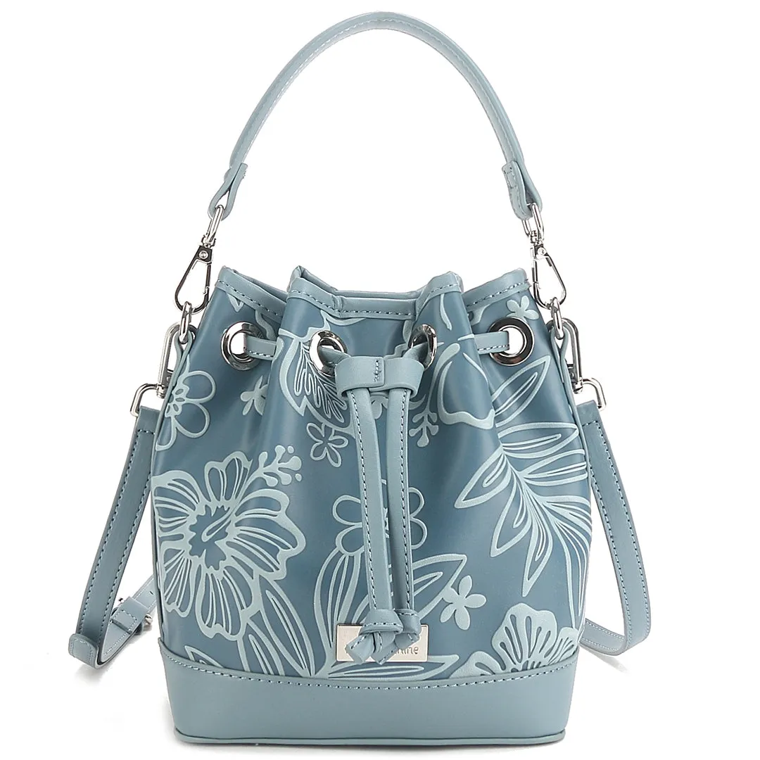 Satchel Noelani Cherry Blossom Embossed Blue