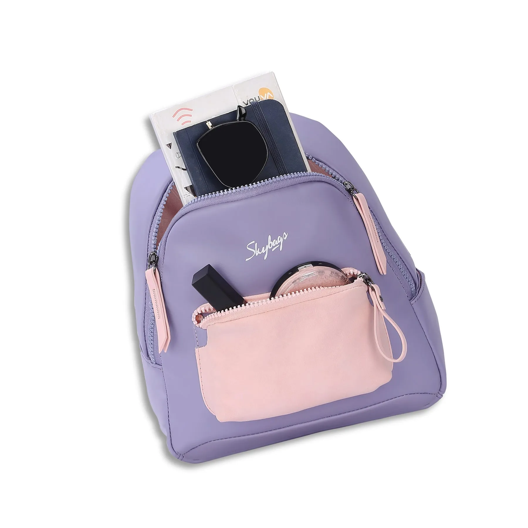 Skybags Aura Mini Backpack (Lilac)