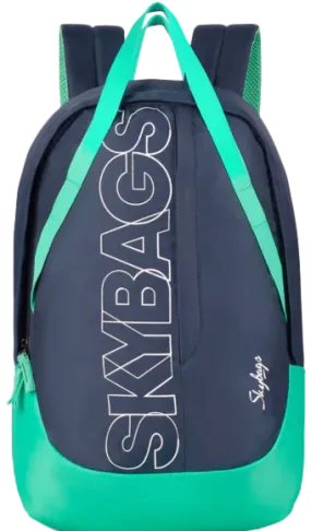 Skybags Tribe Backpack (Green Navy)