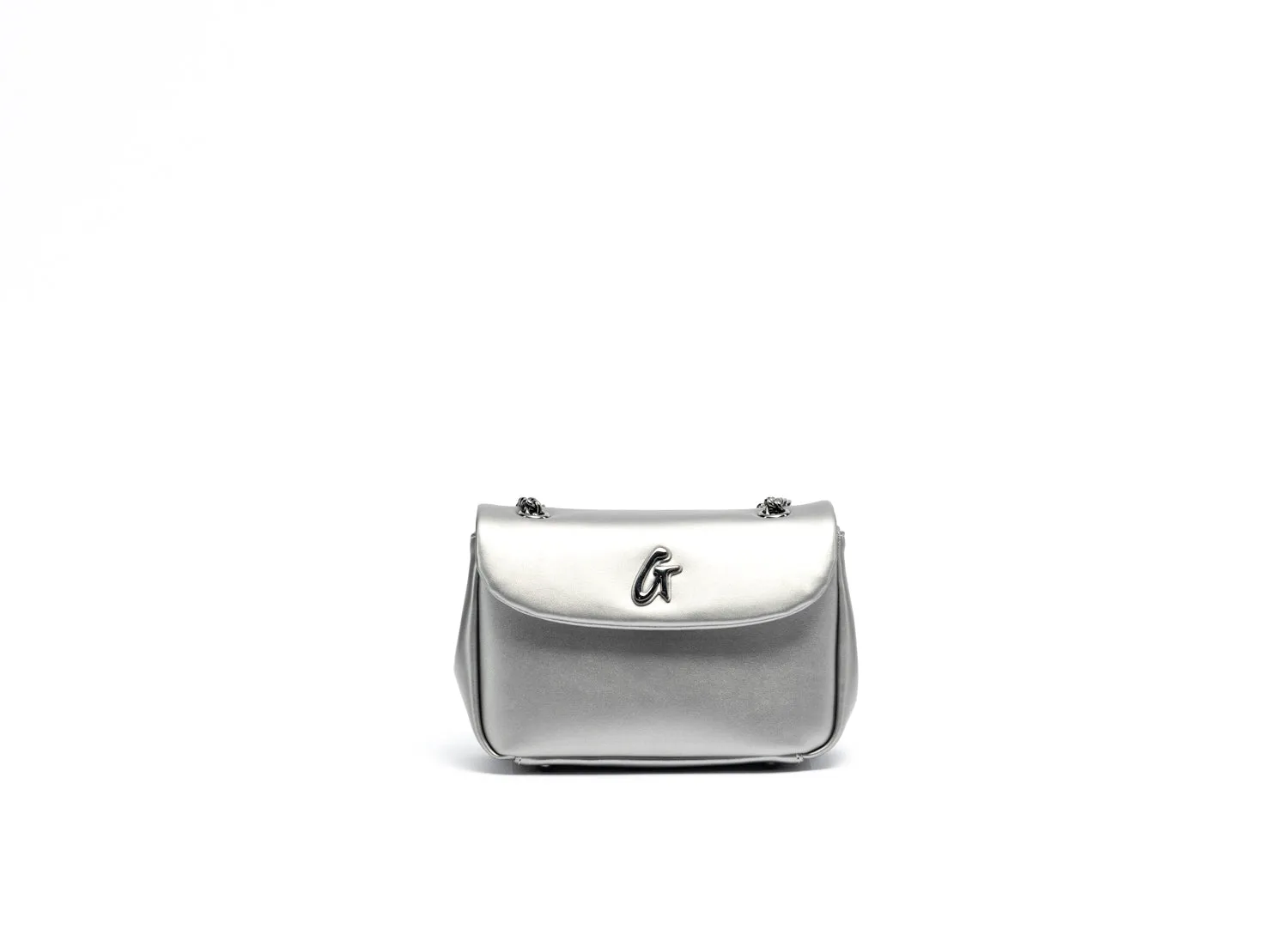 STANDARD MINI CLASSIC FLAP BAG PLATINUM