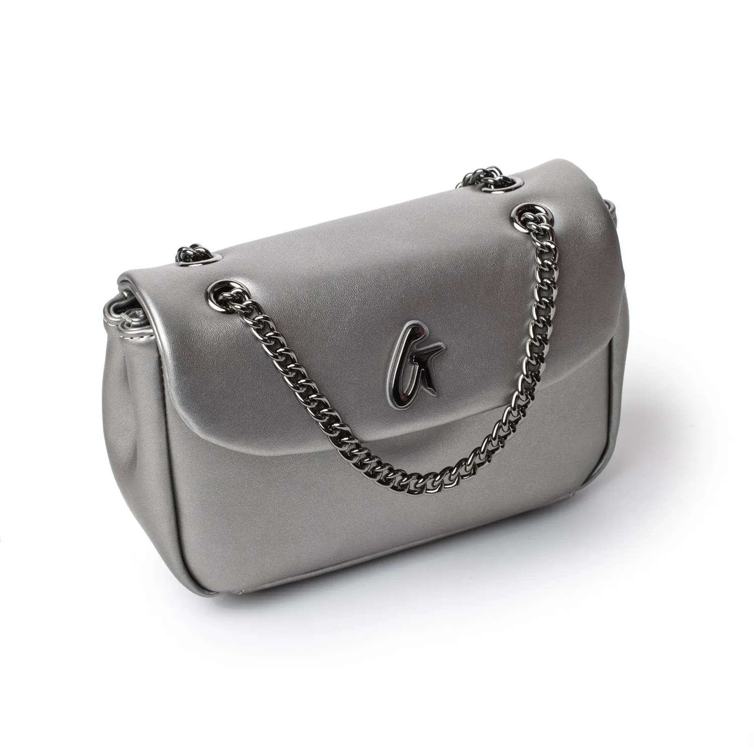 STANDARD MINI CLASSIC FLAP BAG PLATINUM