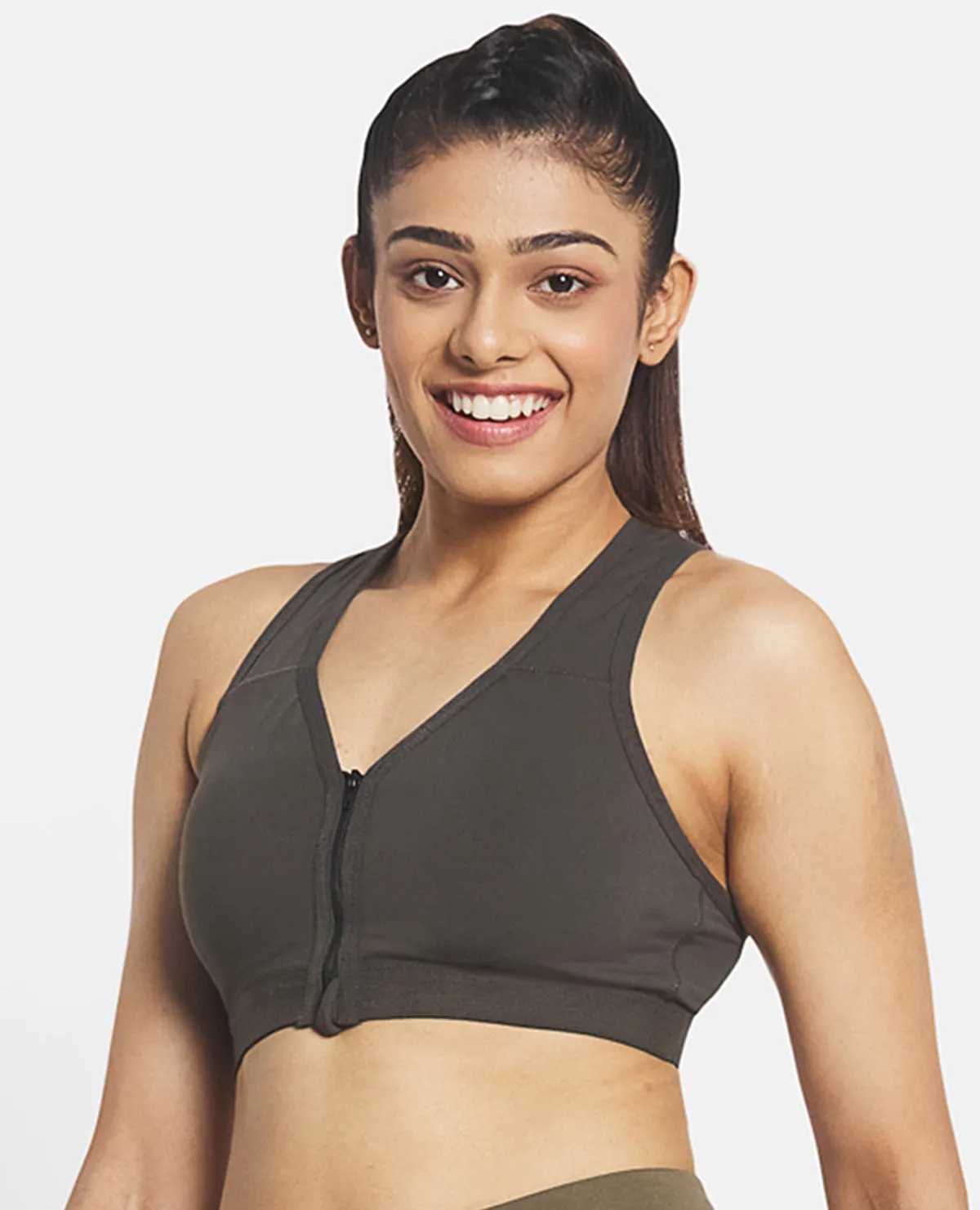 Steel Mid Support Sports Bra