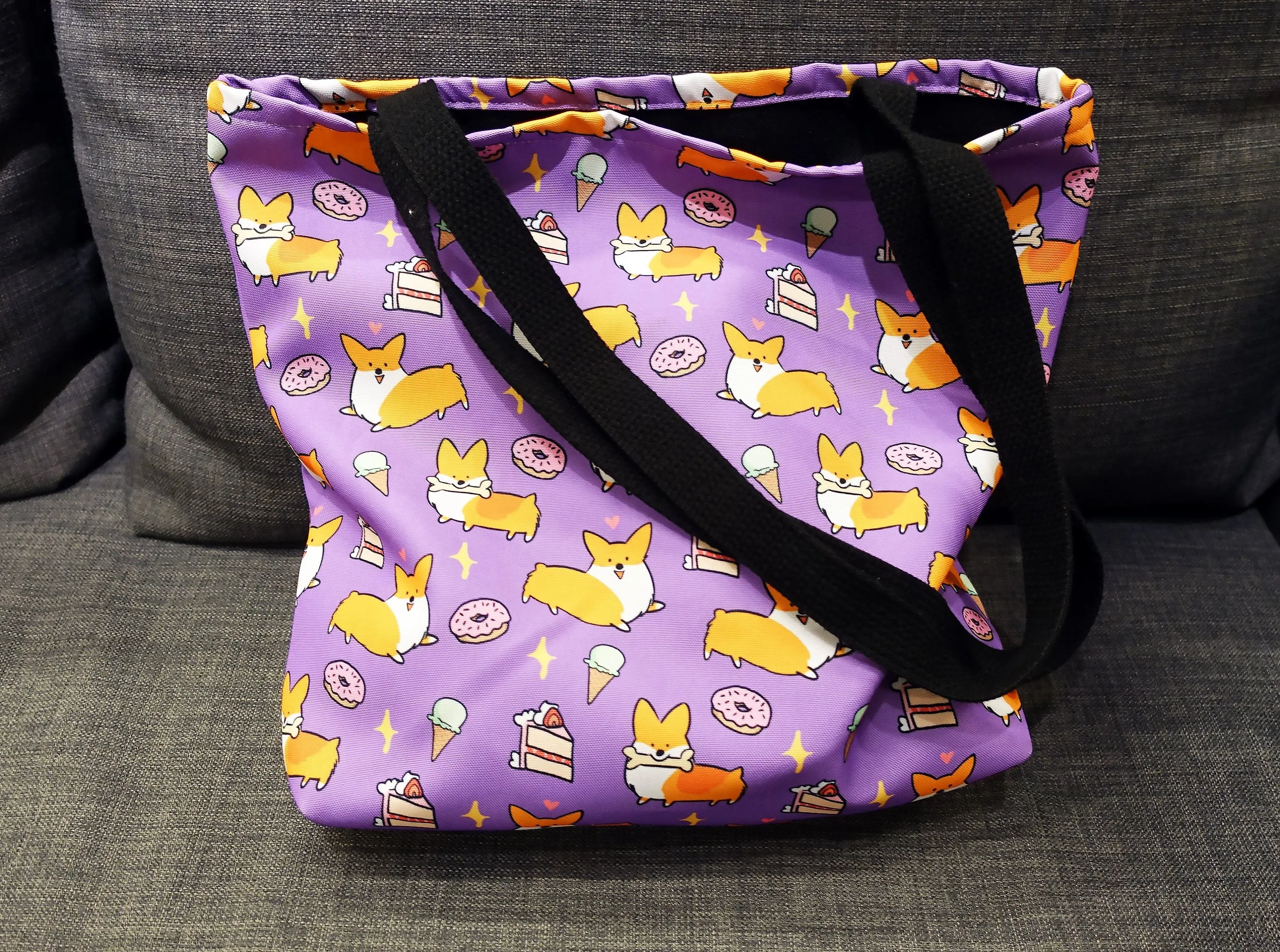 Sweet Treats Corgi Tote Bag