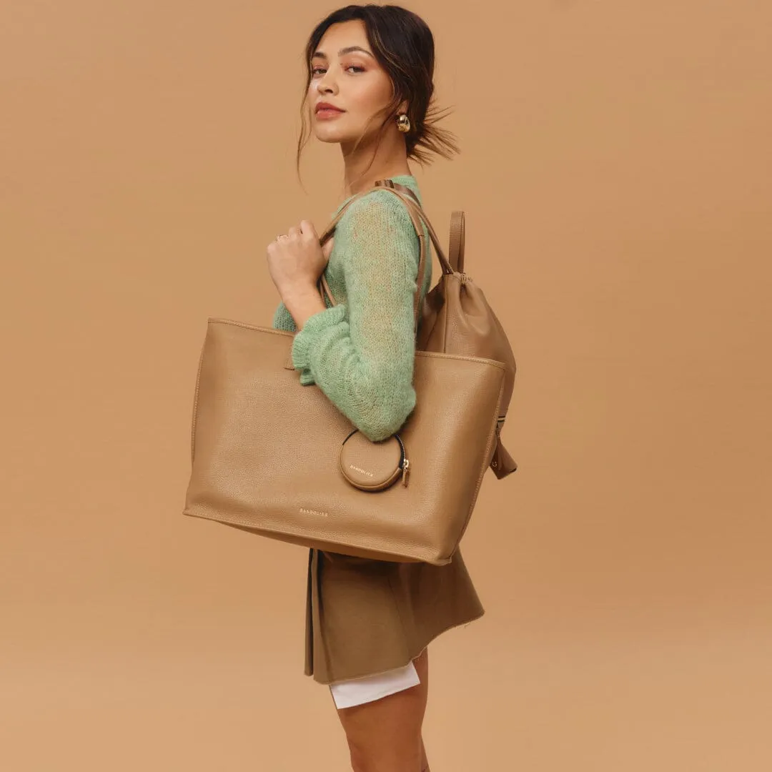 Tote Bag - Tan/Gold