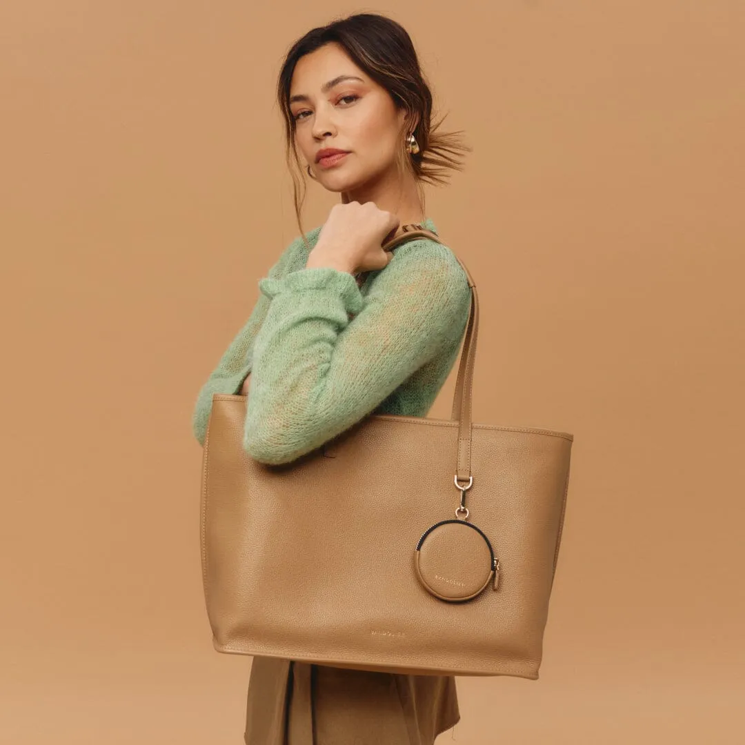 Tote Bag - Tan/Gold