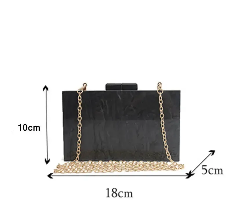 Totes Summer Party Evening Box Clutch champagne Small Acrylc handBag