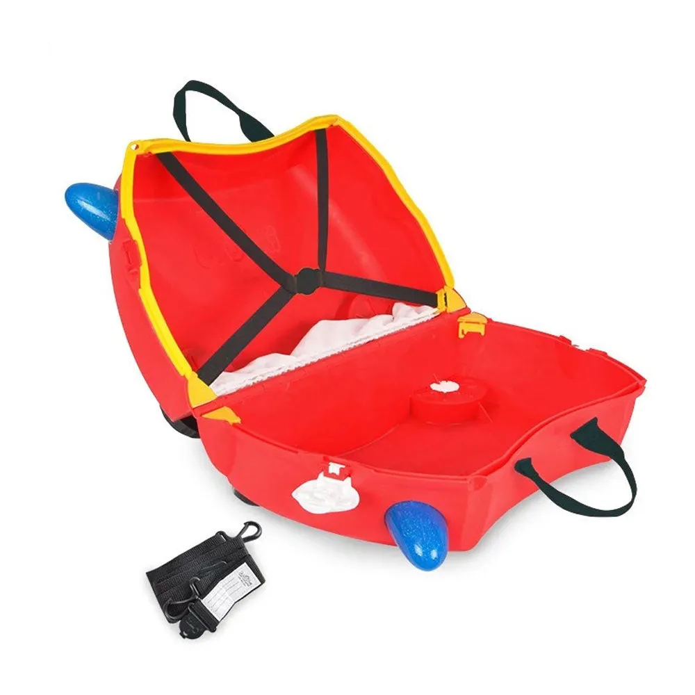 Trunki original innovative Ride On Suitcase for kids age 3  Fire Fighter